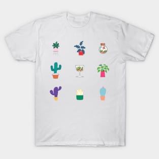 Plants And Succulents Design Sticker Pack T-Shirt